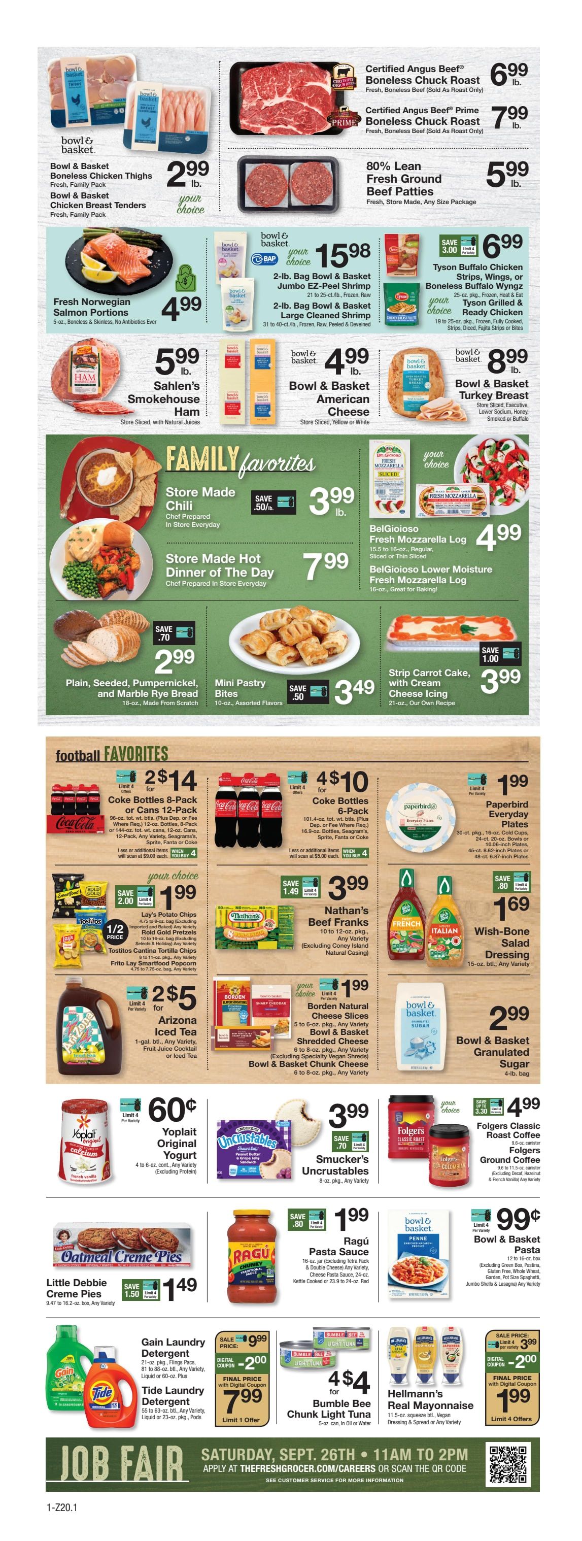 The Fresh Grocer (1880 Stefko Blvd, Bethlehem, PA) Weekly Ad September 18 - 24, 2026