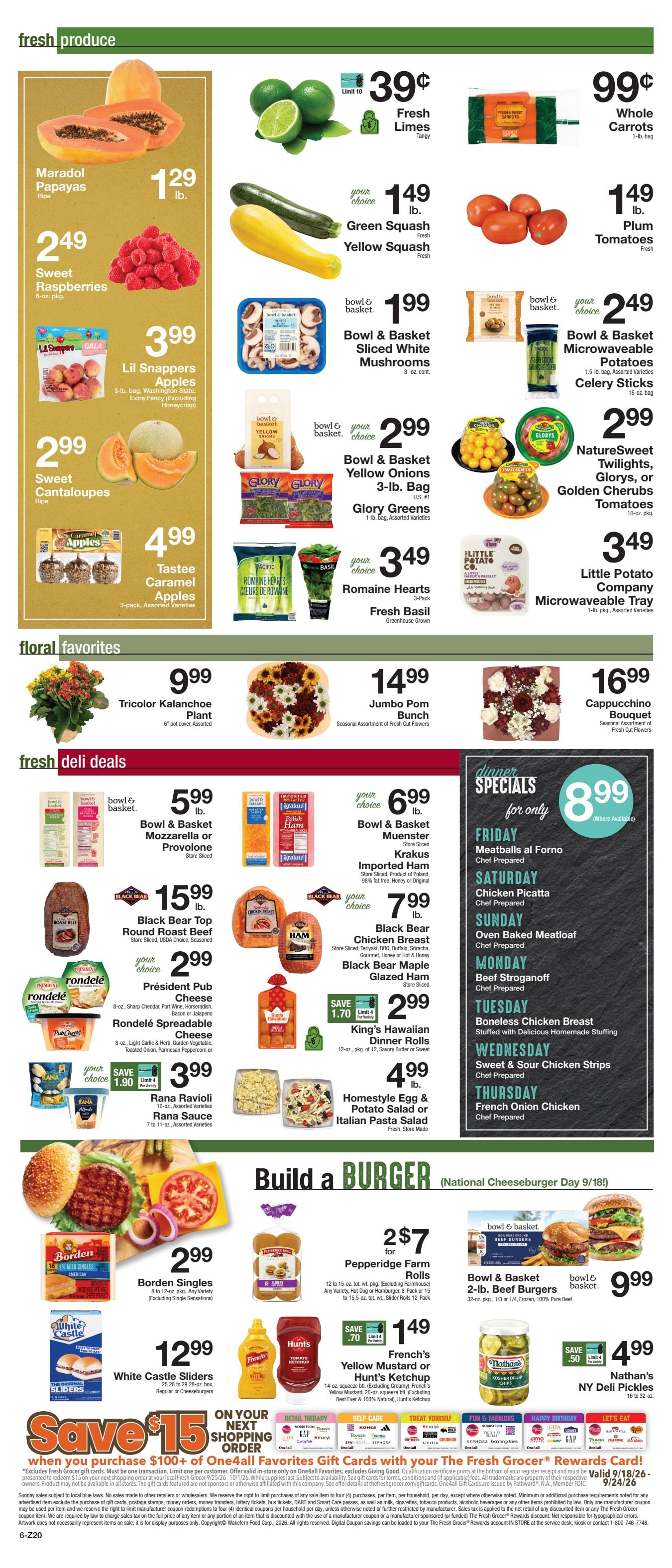 The Fresh Grocer (1880 Stefko Blvd, Bethlehem, PA) Weekly Ad September 18 - 24, 2026