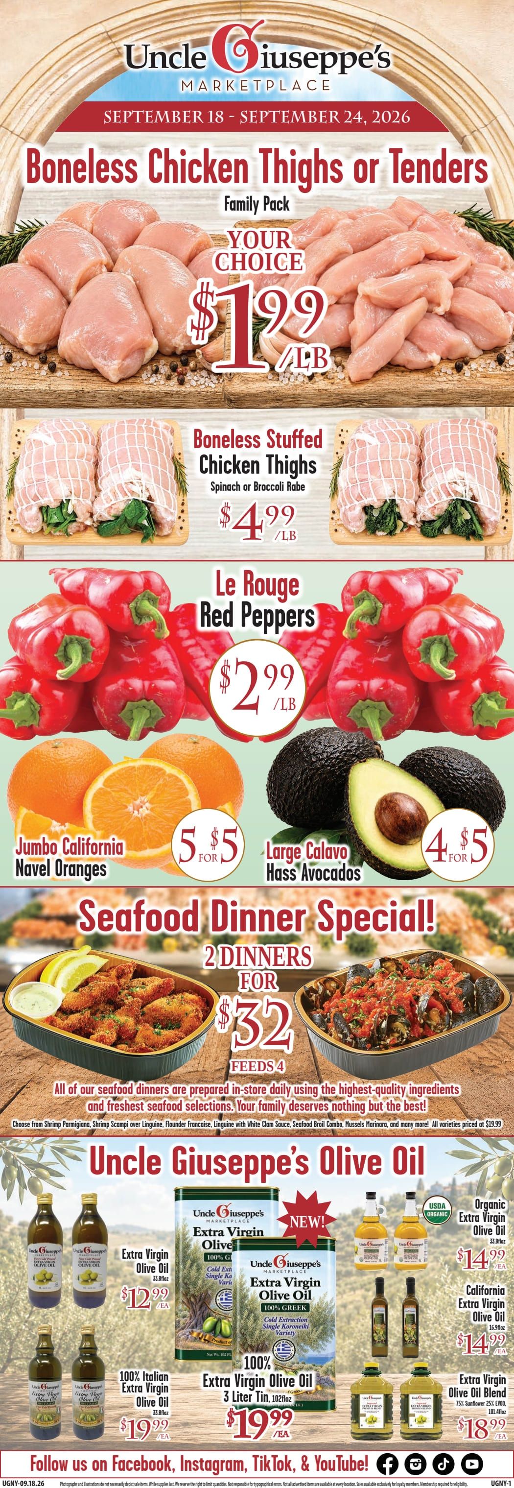 Uncle Giuseppe's Marketplace Weekly Ad September 18 - 24, 2026