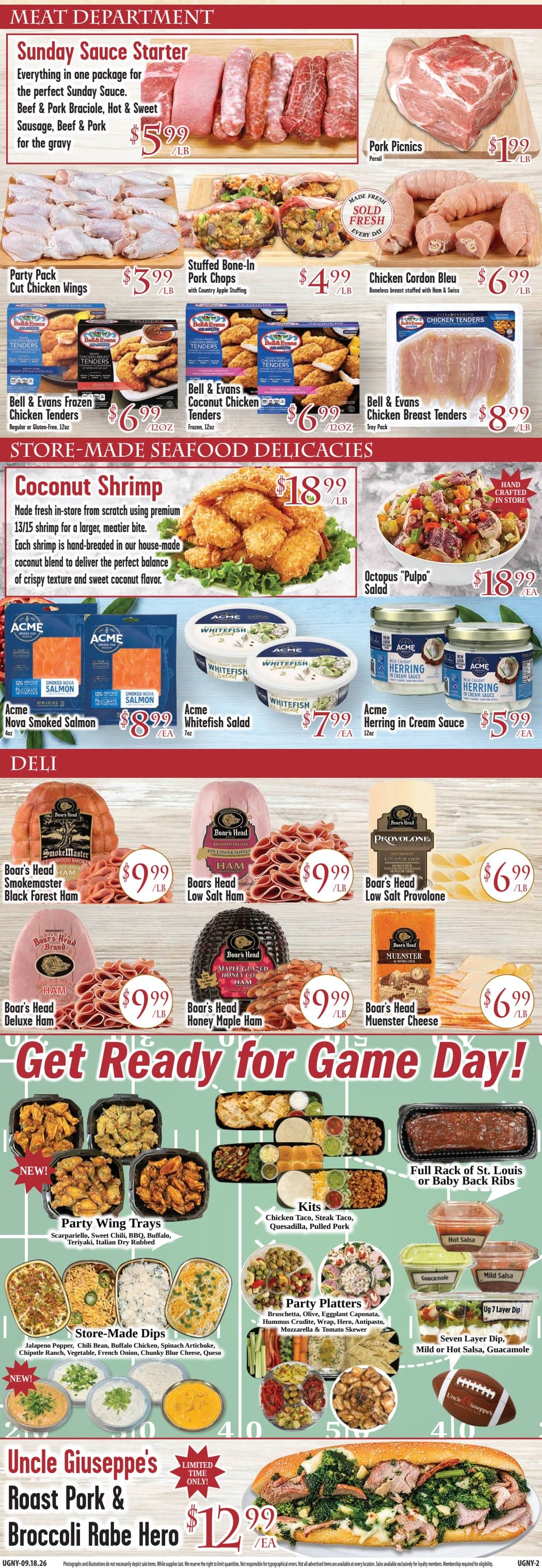 Uncle Giuseppe's Marketplace Weekly Ad September 18 - 24, 2026