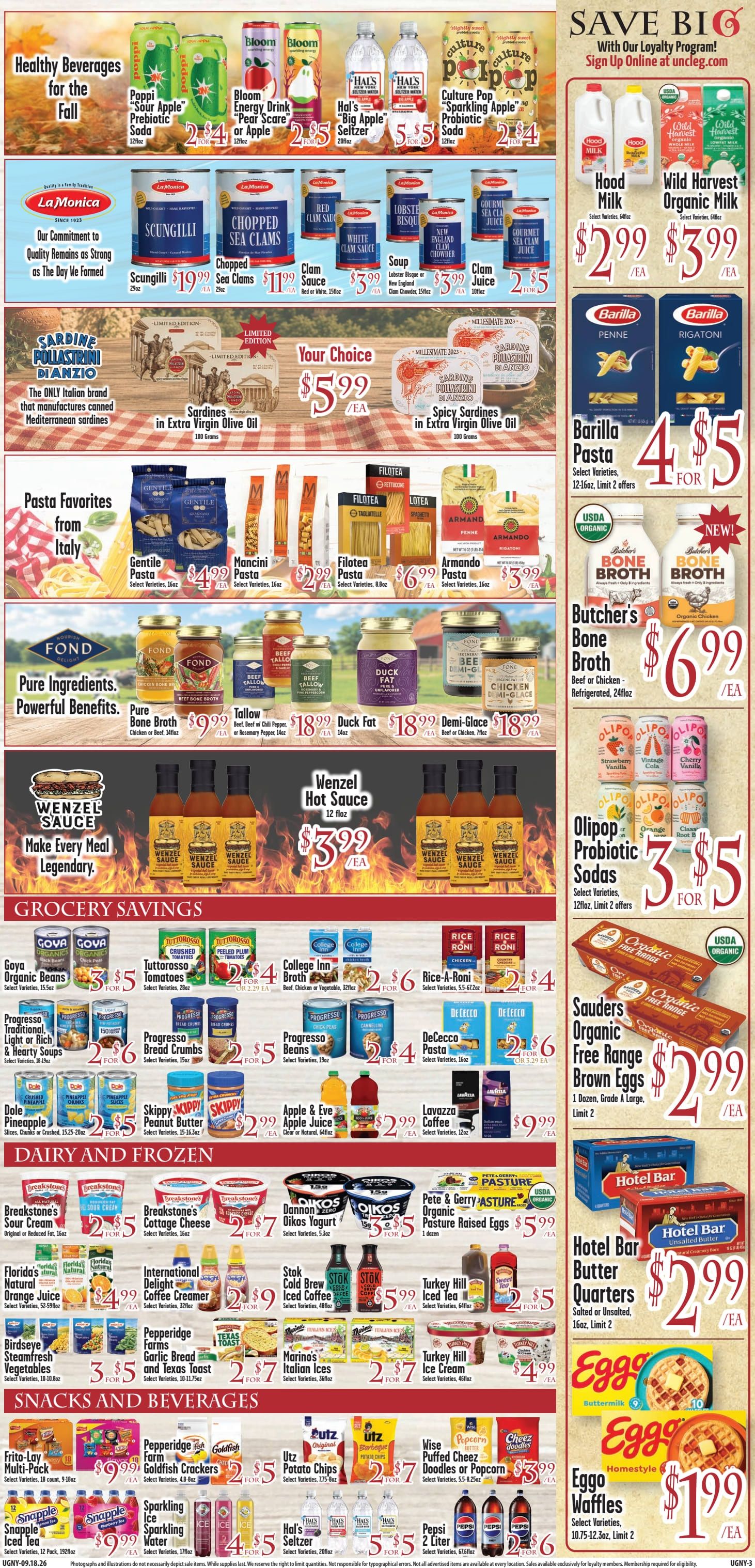 Uncle Giuseppe's Marketplace Weekly Ad September 18 - 24, 2026