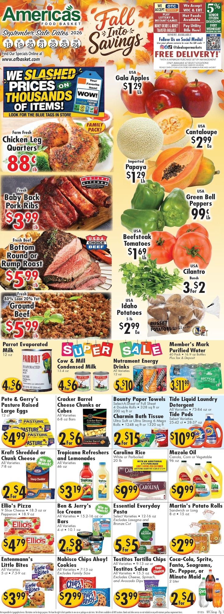 America's Food Basket (Connecticut, New York) Weekly Ad September 18 - 24, 2026