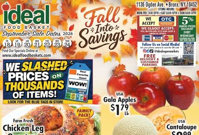 Ideal Food Basket (Bronx, NY) Weekly Ad September 18 - 24, 2026