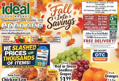 Ideal Food Basket (Brooklyn and Jamaica, NY) Weekly Ad September 18 - 24, 2026