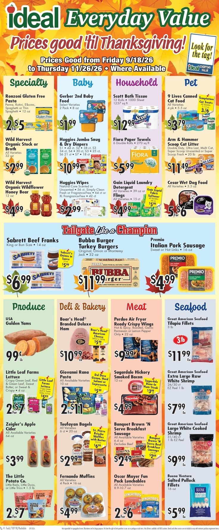 Ideal Food Basket (Brooklyn and Jamaica, NY) Weekly Ad September 18 - 24, 2026