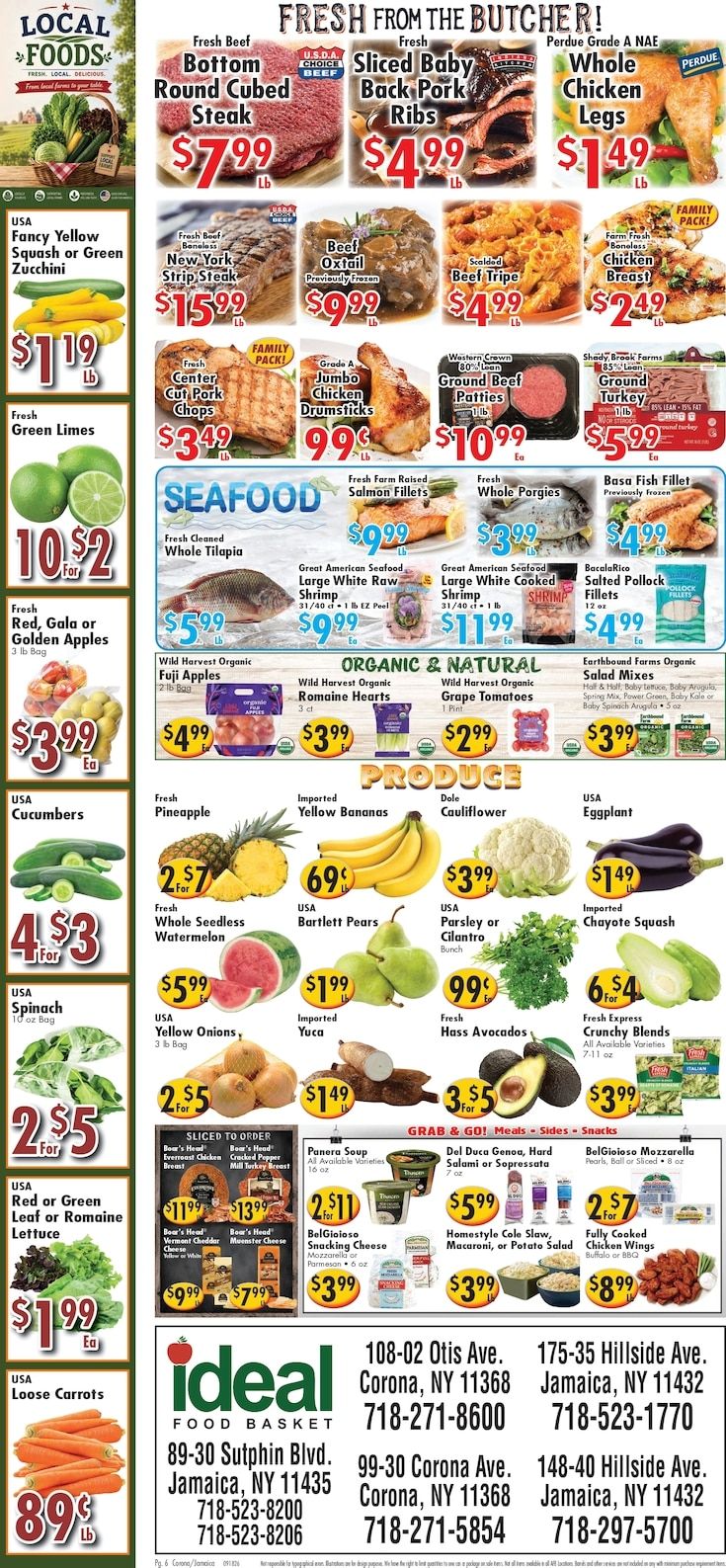 Ideal Food Basket (Corona and Jamaica, NY) Weekly Ad September 18 - 24, 2026