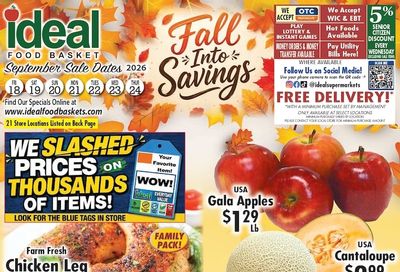 Ideal Food Basket (New Jersey, New York) Weekly Ad September 18 - 24, 2026