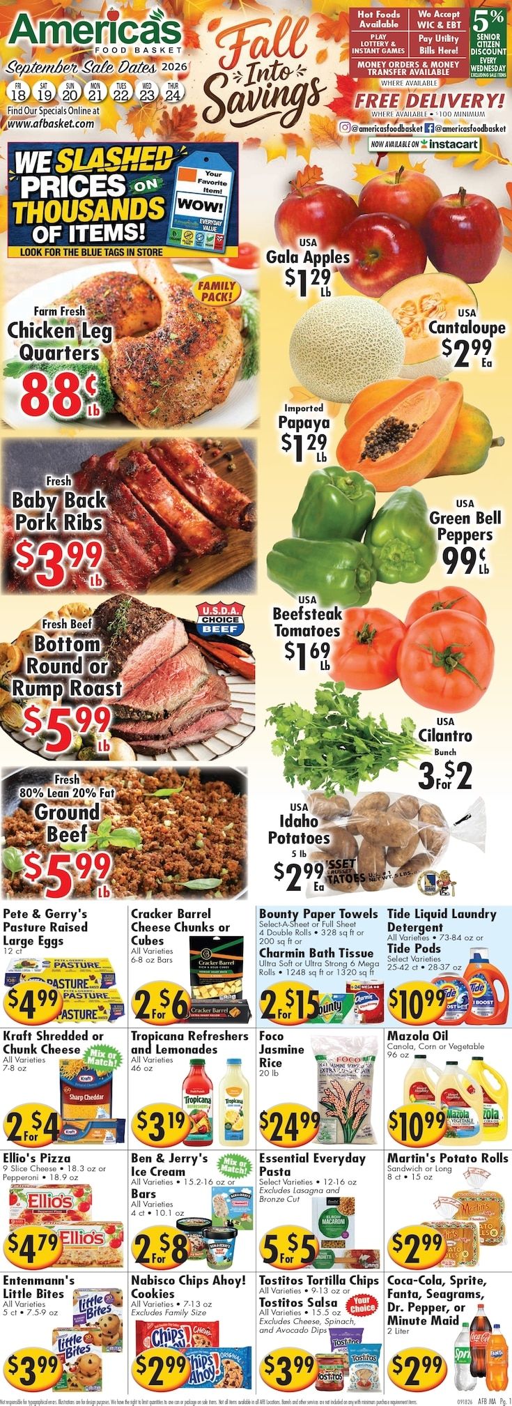 America's Food Basket (Massachusetts) Weekly Ad September 18 - 24, 2026