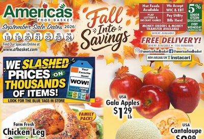 America's Food Basket (Massachusetts) Weekly Ad September 18 - 24, 2026
