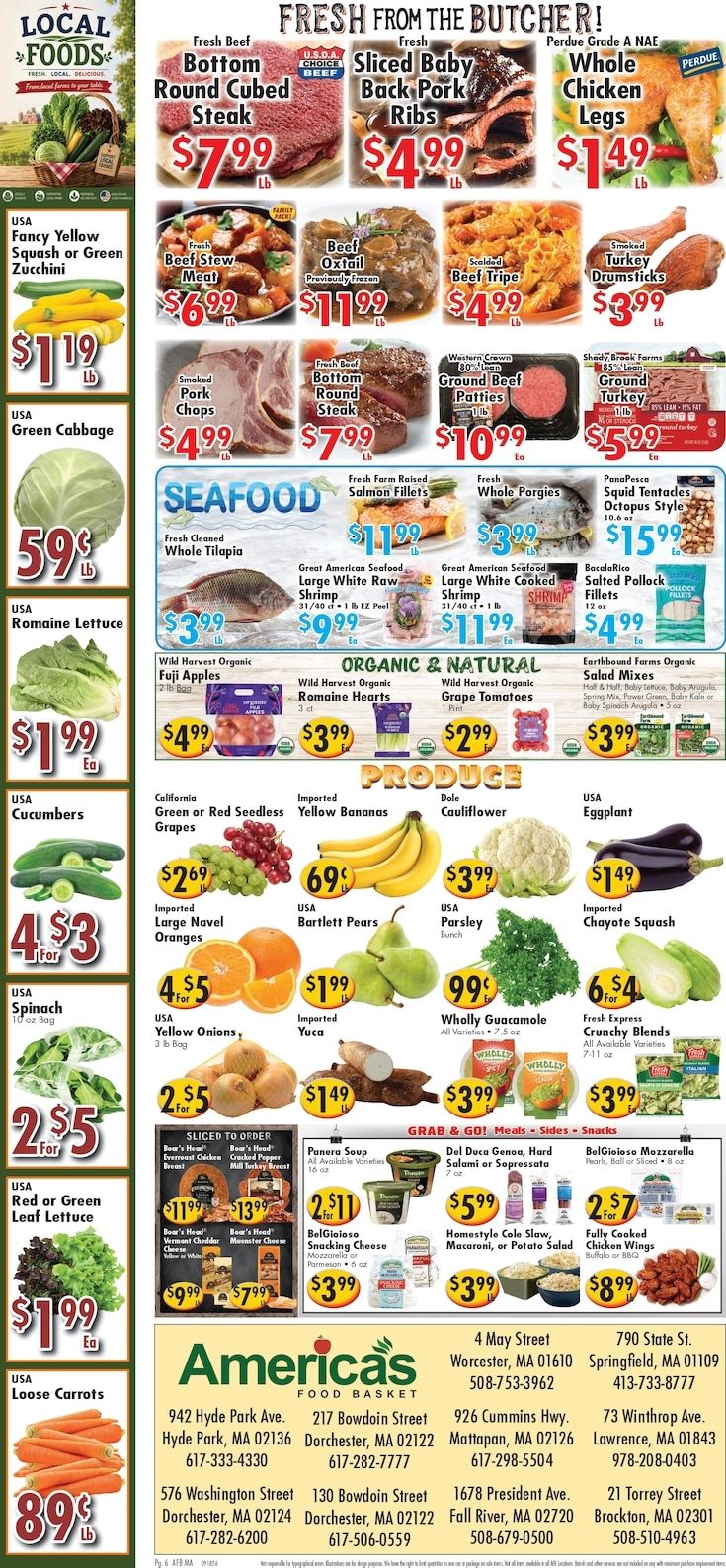 America's Food Basket (Massachusetts) Weekly Ad September 18 - 24, 2026