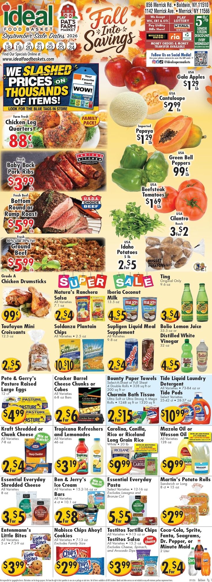 America's Food Basket (Merrick, NY) Weekly Ad September 18 - 24, 2026