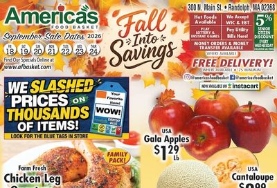 America's Food Basket (Randolph, MA) Weekly Ad September 18 - 24, 2026