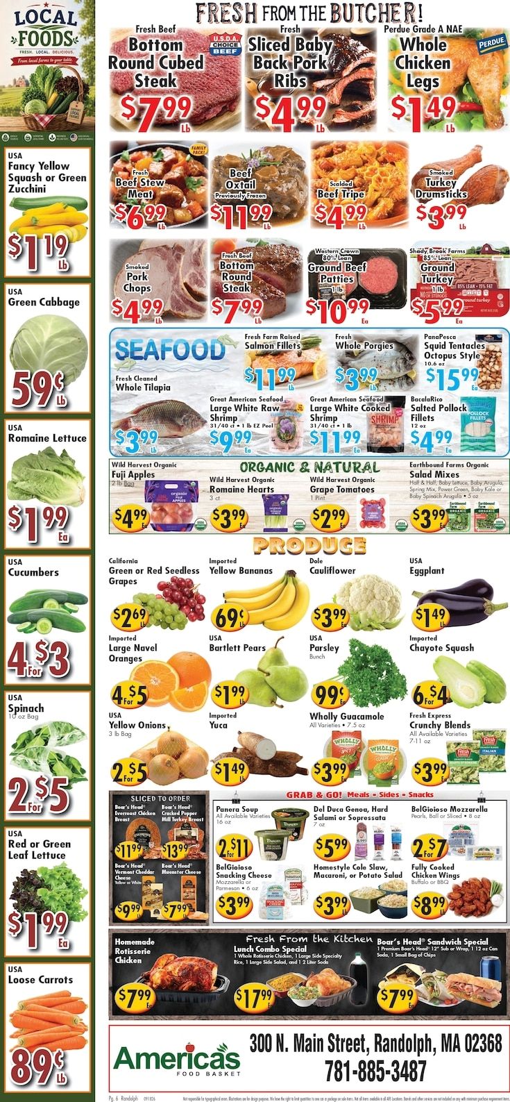 America's Food Basket (Randolph, MA) Weekly Ad September 18 - 24, 2026