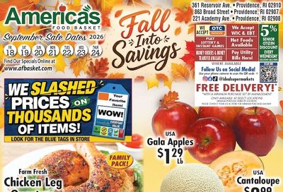 America's Food Basket (Rhode Island) Weekly Ad September 18 - 24, 2026