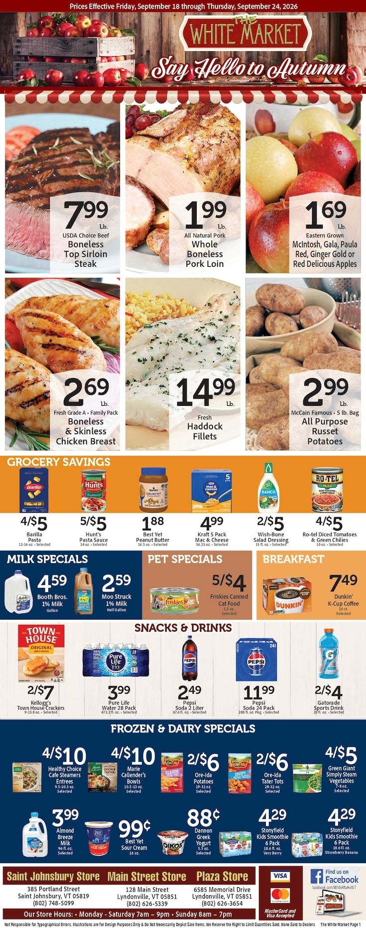 The White Market Weekly Ad September 18 - 24, 2026