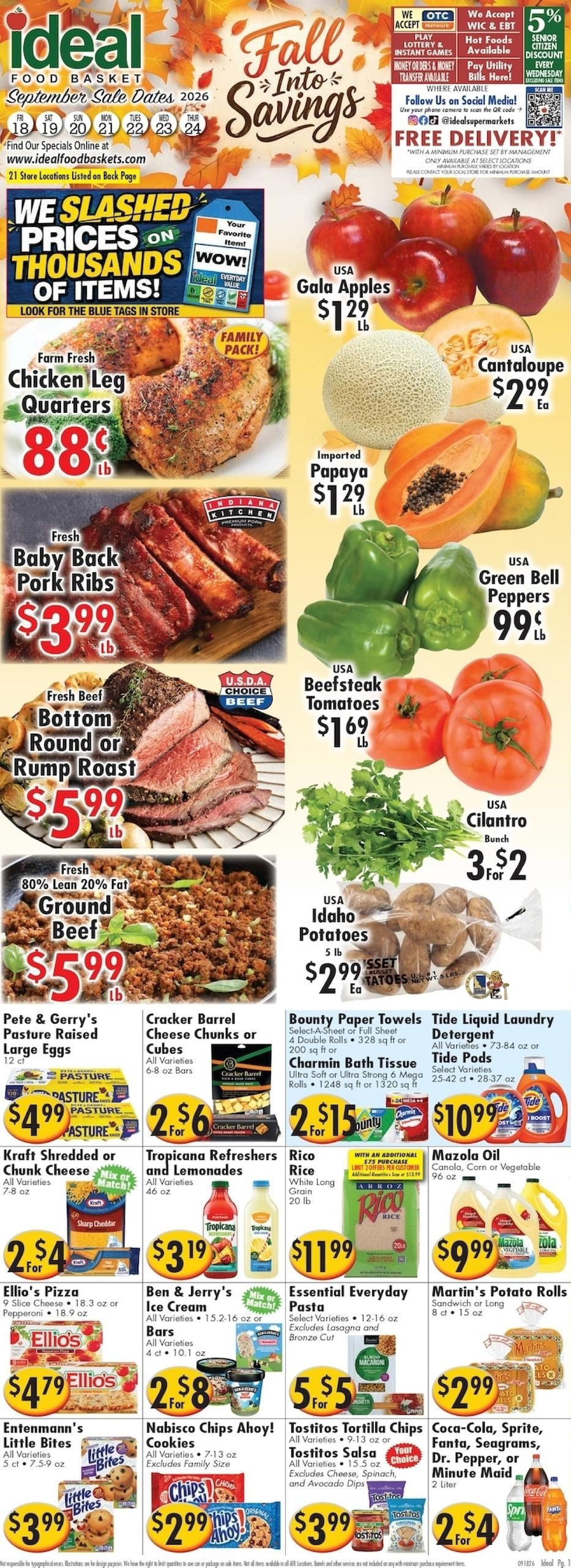 Putnam Lake Market Weekly Ad September 18 - 24, 2026