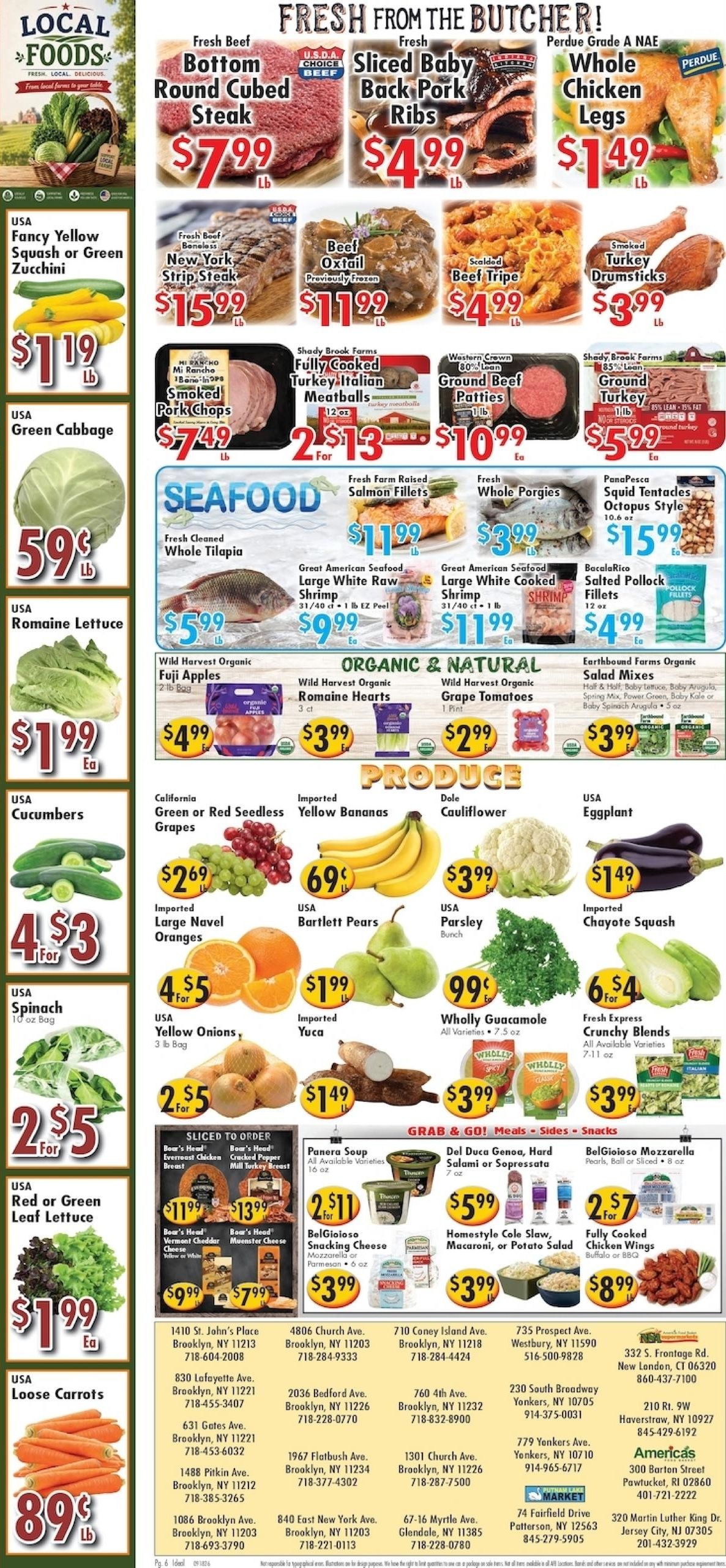Putnam Lake Market Weekly Ad September 18 - 24, 2026