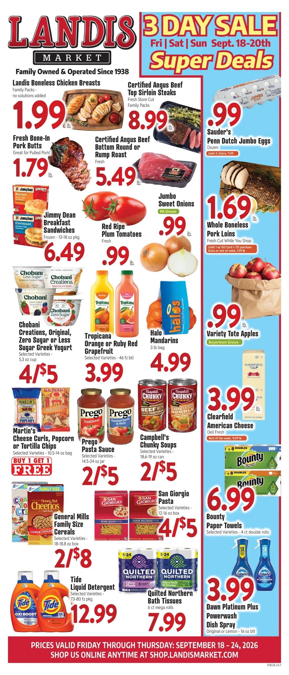 Landis Weekly Ad September 18 - 24, 2026