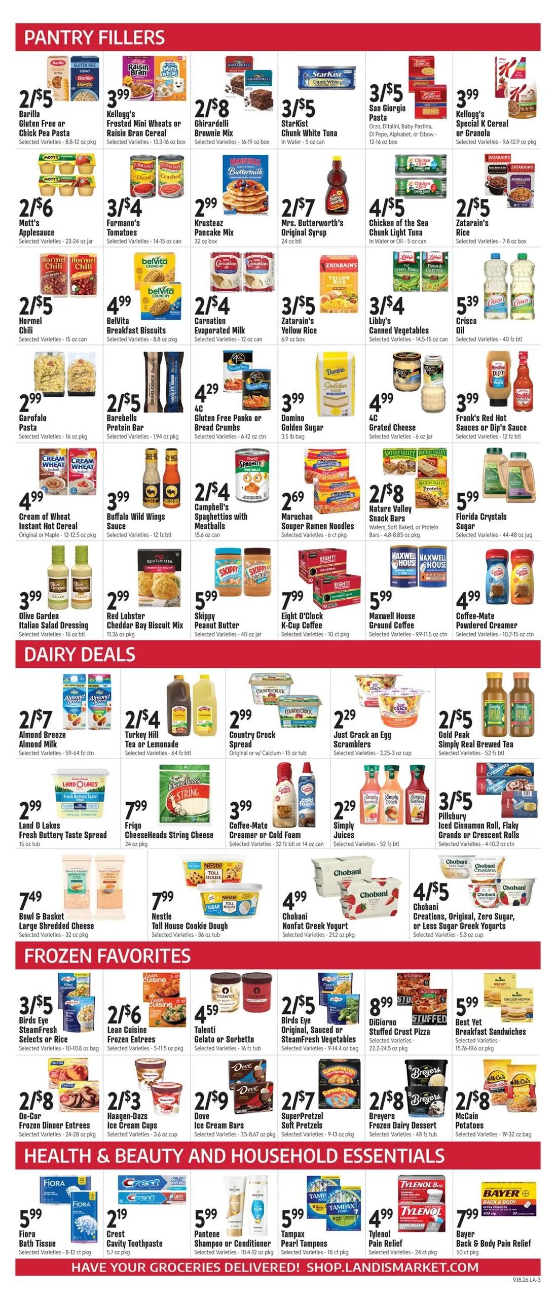 Landis Weekly Ad September 18 - 24, 2026