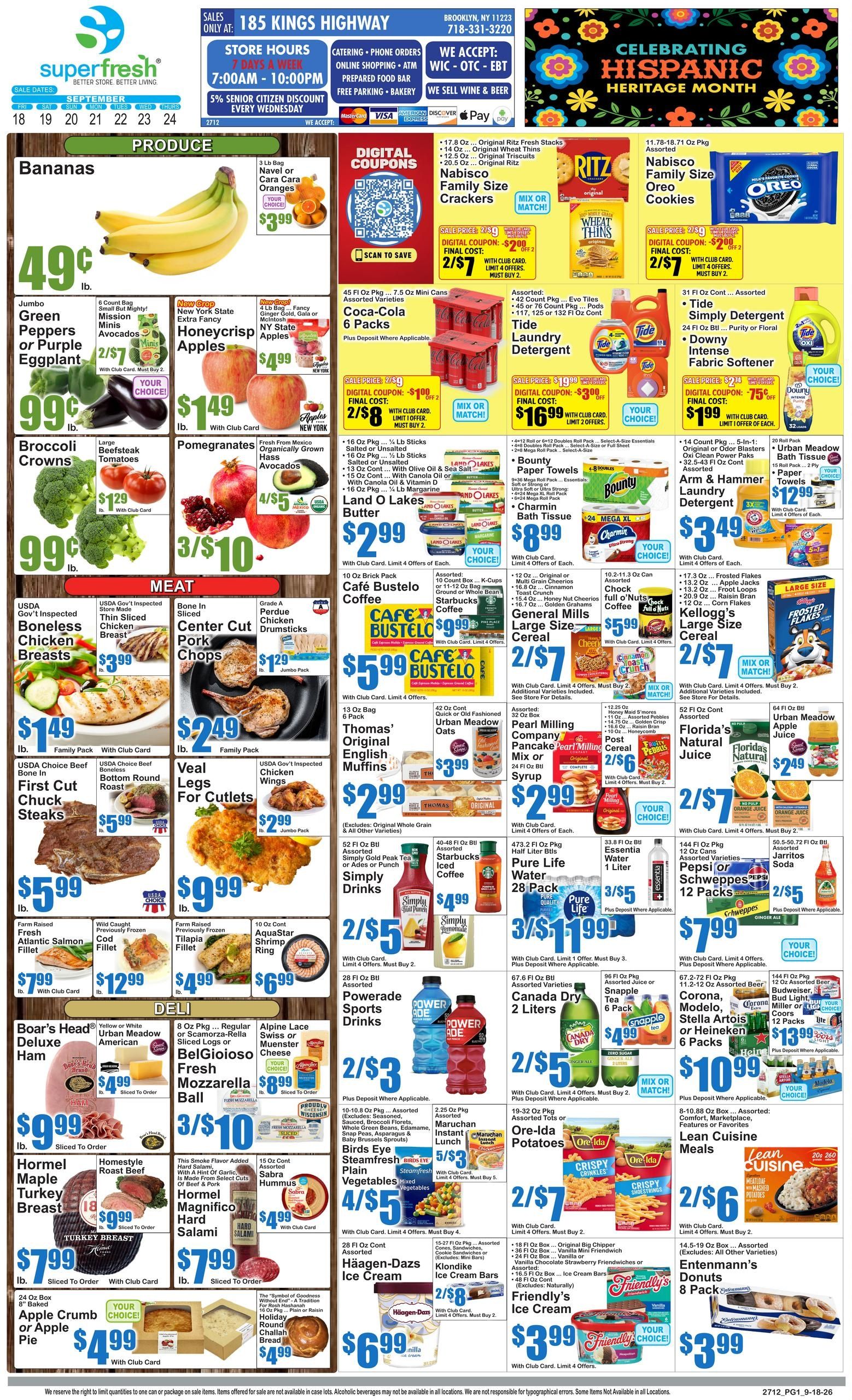 SuperFresh Weekly Ad September 18 - 24, 2026