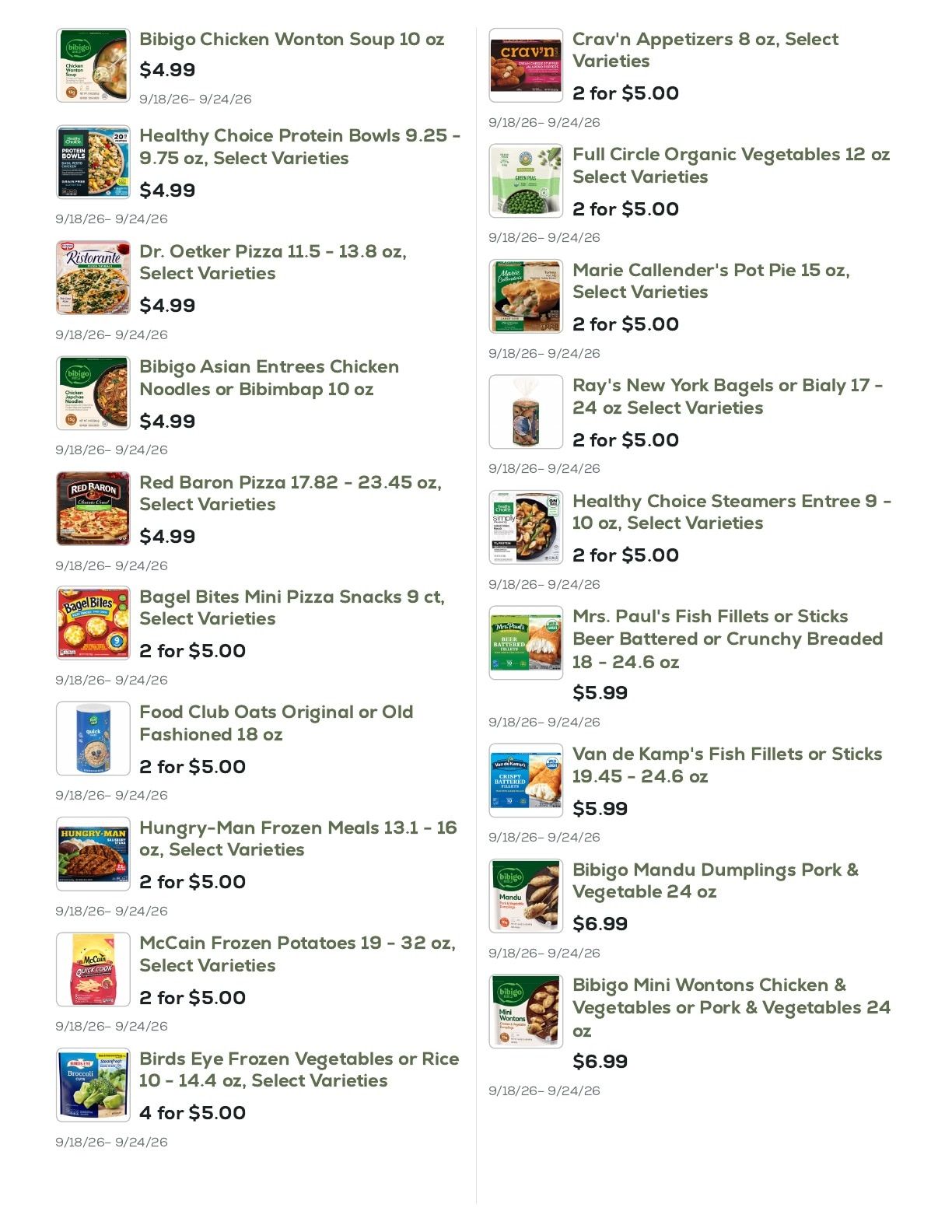 Geissler's Supermarket Weekly Ad September 18 - 24, 2026