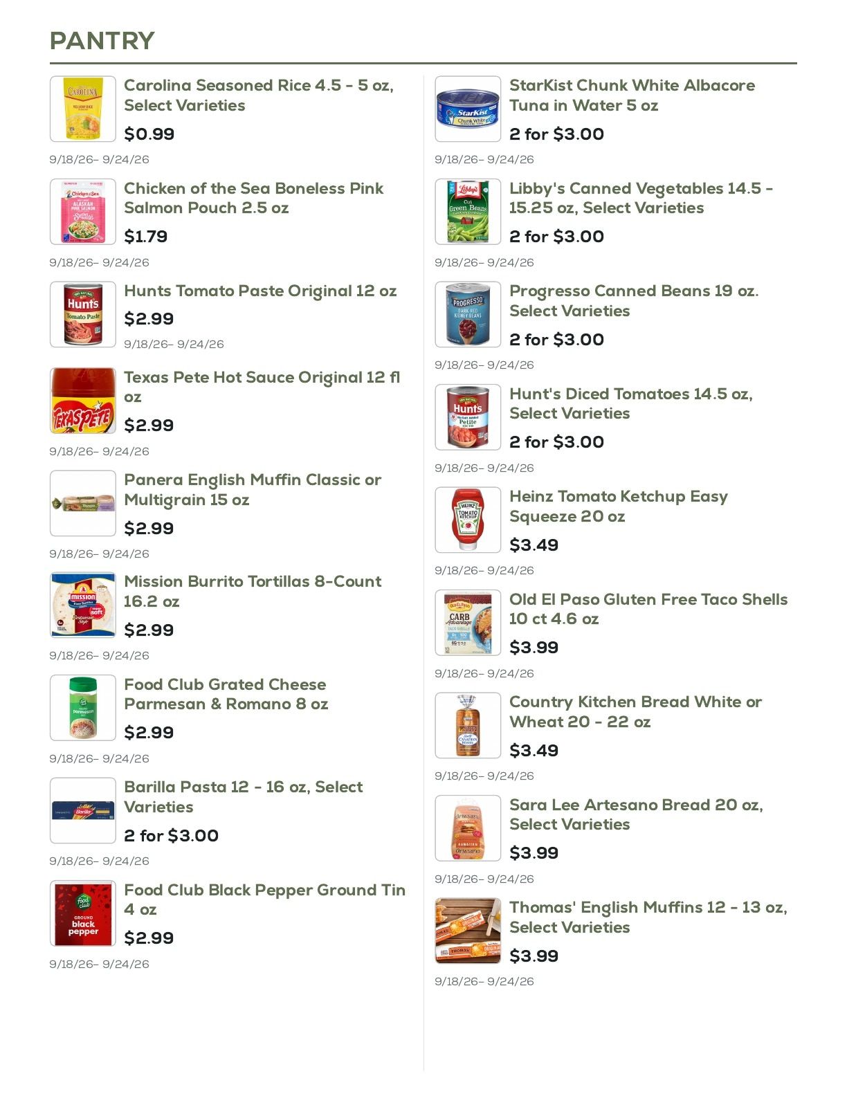 Geissler's Supermarket Weekly Ad September 18 - 24, 2026