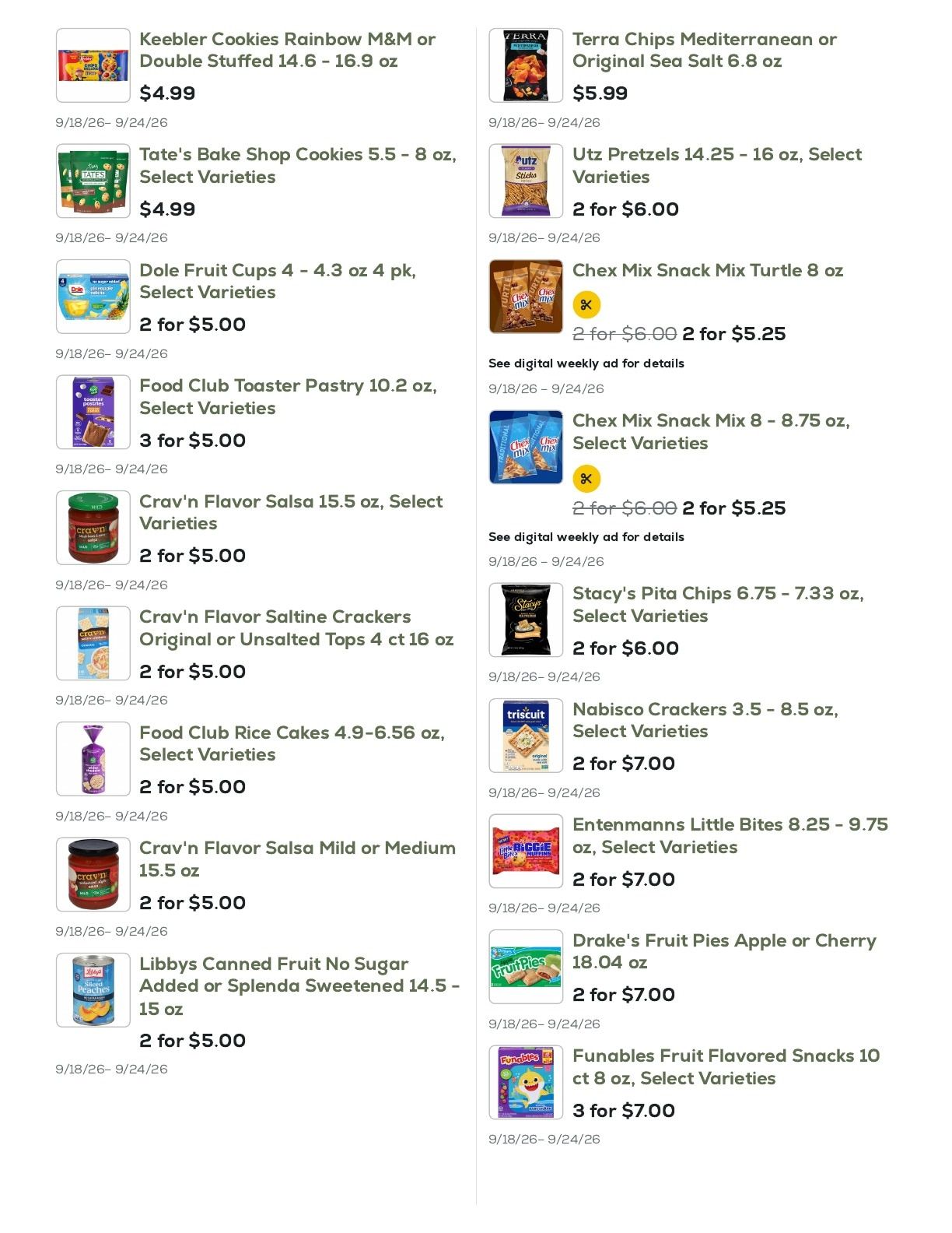 Geissler's Supermarket Weekly Ad September 18 - 24, 2026