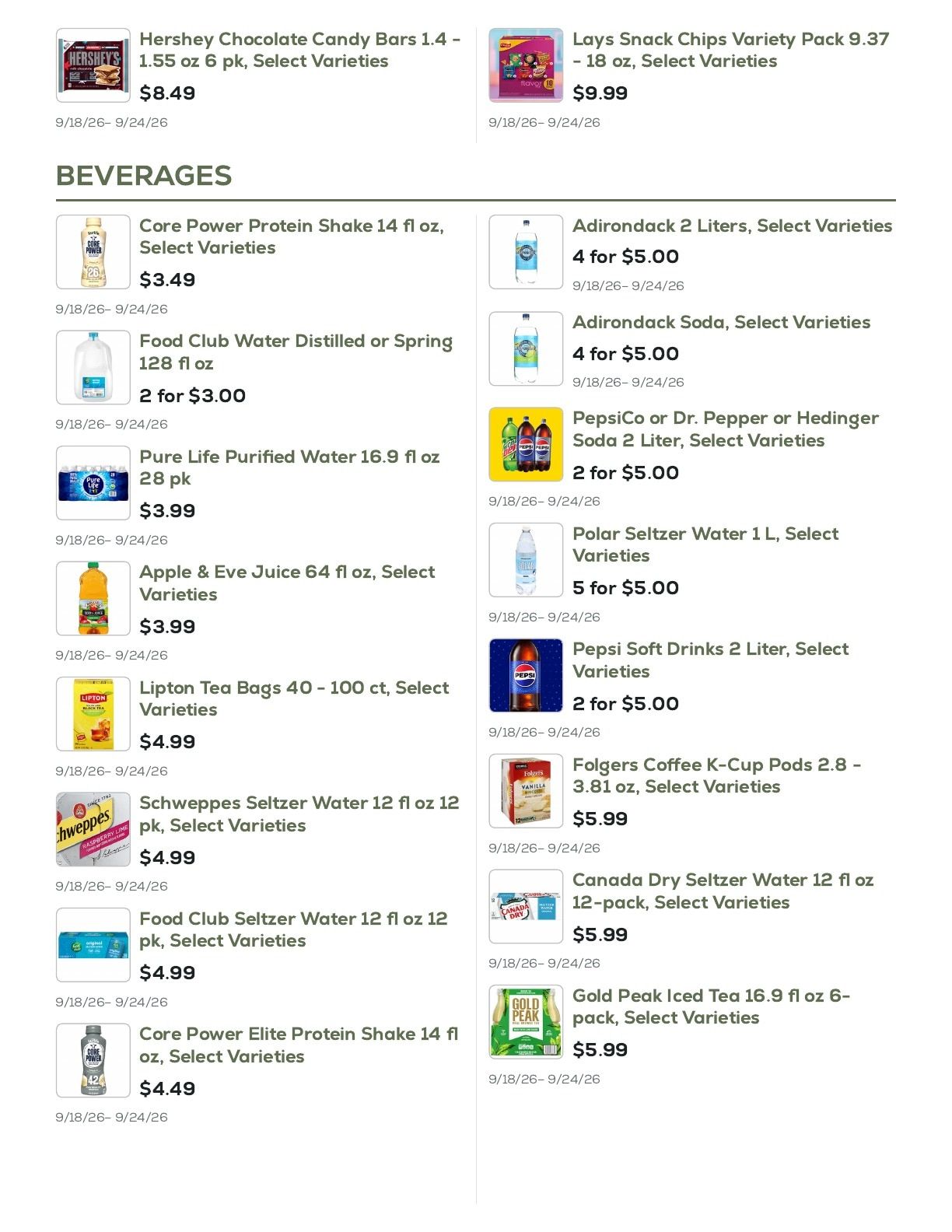 Geissler's Supermarket Weekly Ad September 18 - 24, 2026