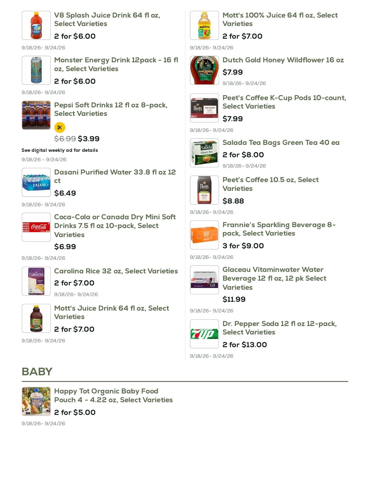 Geissler's Supermarket Weekly Ad September 18 - 24, 2026