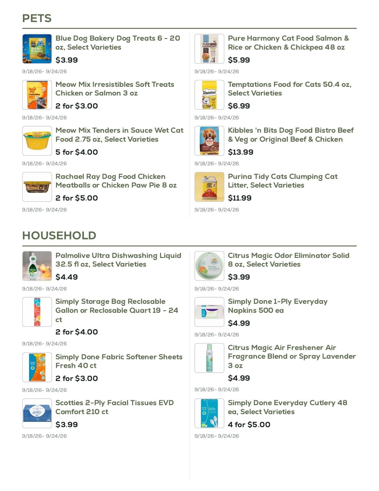 Geissler's Supermarket Weekly Ad September 18 - 24, 2026