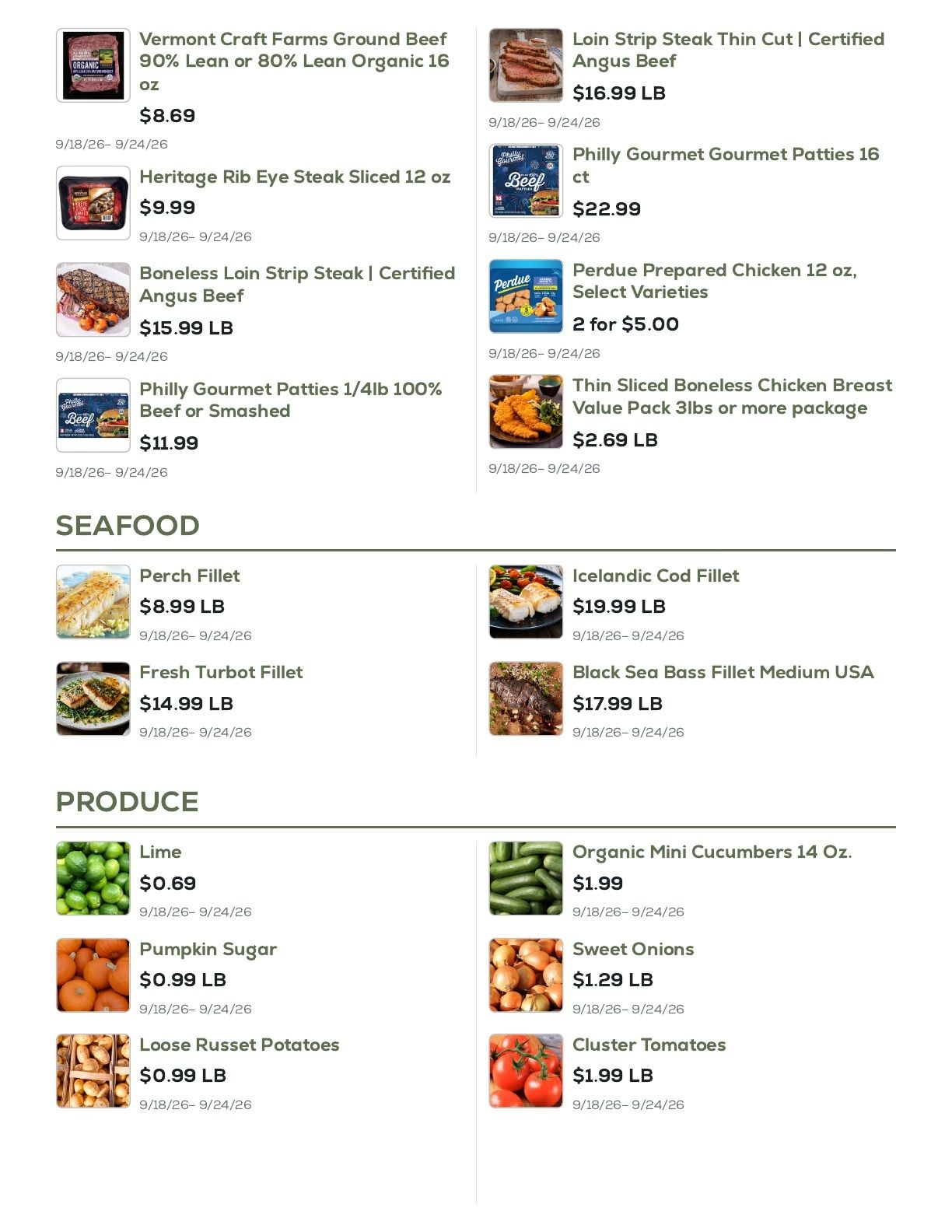 Geissler's Supermarket Weekly Ad September 18 - 24, 2026