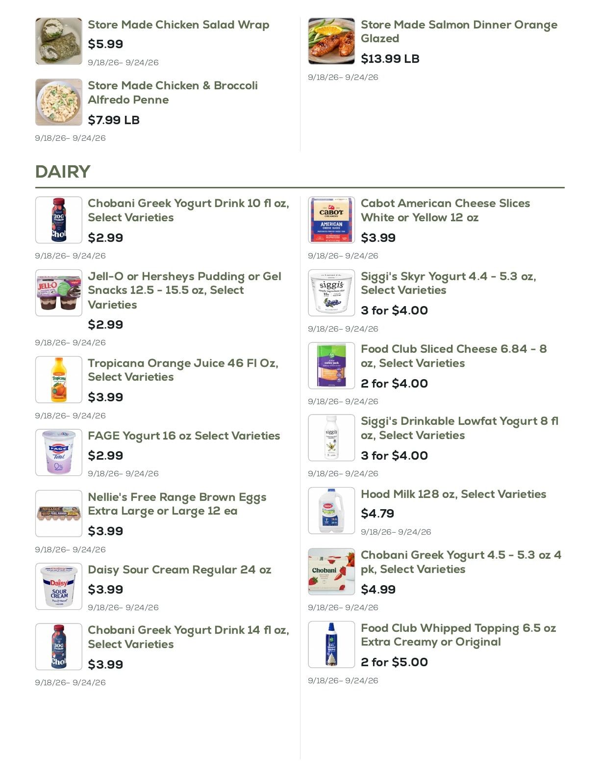 Geissler's Supermarket Weekly Ad September 18 - 24, 2026