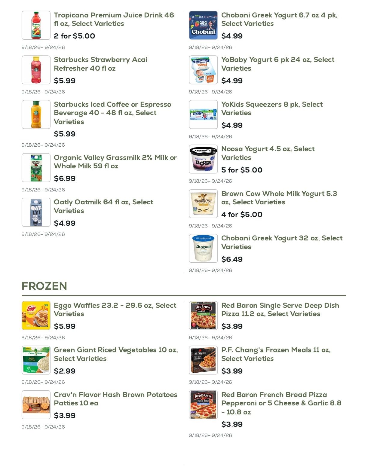 Geissler's Supermarket Weekly Ad September 18 - 24, 2026