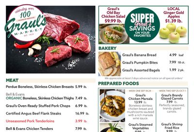 Graul's Market (Lutherville and Towson, MD) Weekly Ad September 18 - October 1, 2026