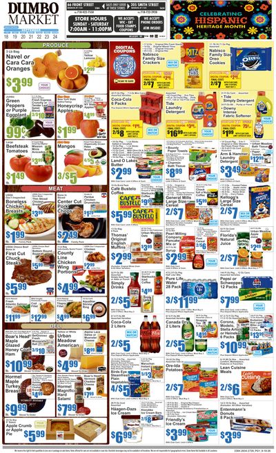 Dumbo Market Key Food 09/18 - 09/24 Preview Weekly Ad September 18 - 24, 2026