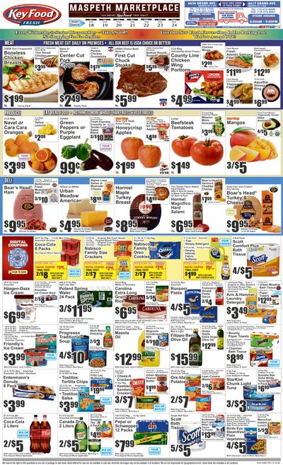 Maspeth Marketplace (6617 Grand Avenue, Maspeth, NY) Key Food 09/18 - 09/24 Preview Weekly Ad September 18 - 24, 2026