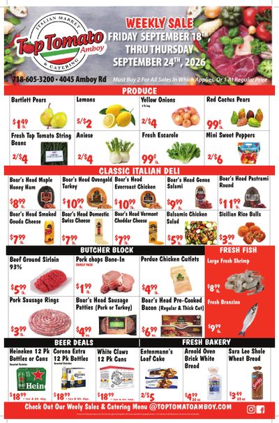 Top Tomato Amboy Weekly Ad September 18 - 24, 2026