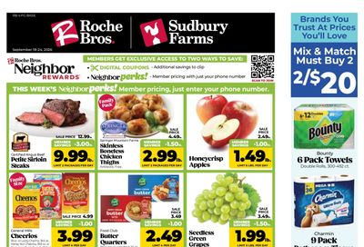 Roche Bros. Weekly Ad September 18 - 24, 2026