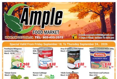Ample Food Market (Brampton) Flyer September 18 to 24