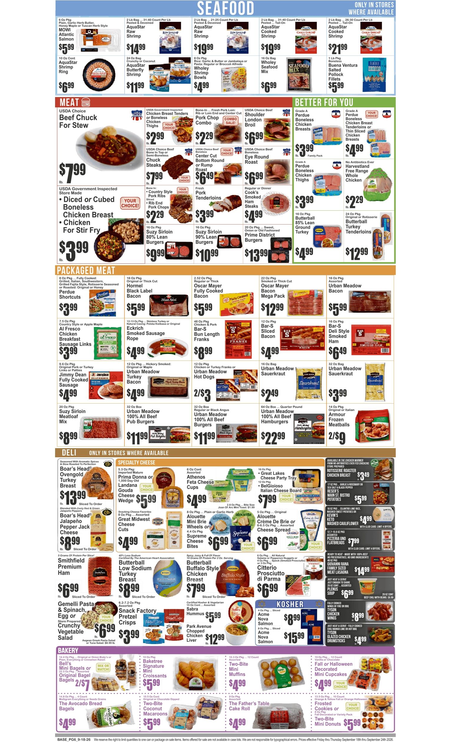 Food Universe (1486 Lexington Ave., New York, NY) Weekly Ad September 18 - 24, 2026