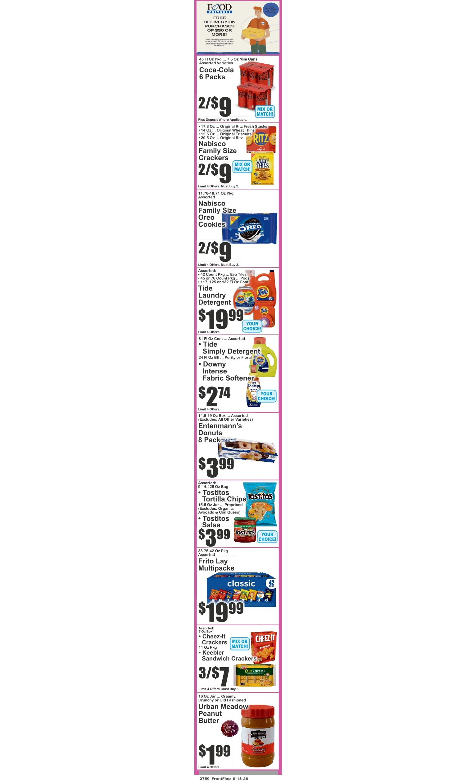 Food Universe (1559 Flatbush Avenue, Brooklyn, NY) Weekly Ad September 18 - 24, 2026