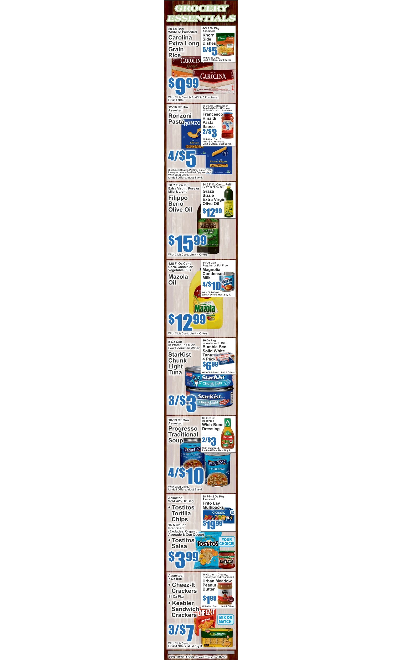Food Universe (1720 Atlantic Ave., Brooklyn, NY) Weekly Ad September 18 - 24, 2026