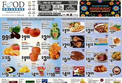 Food Universe (1982-84 86th Street, Brooklyn, NY) Weekly Ad September 18 - 24, 2026