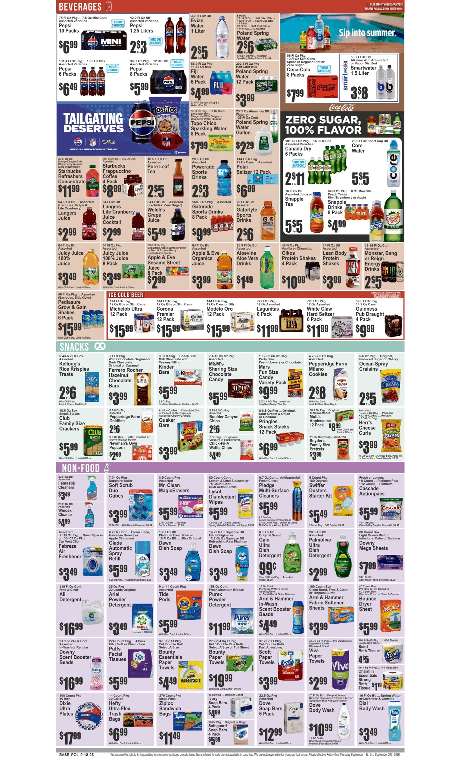 Food Universe (538 W. 138th St., New York, NY) Weekly Ad September 18 - 24, 2026