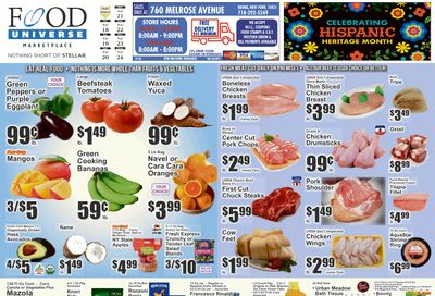 Food Universe (760 Melrose Ave., Bronx, NY) Weekly Ad September 18 - 24, 2026