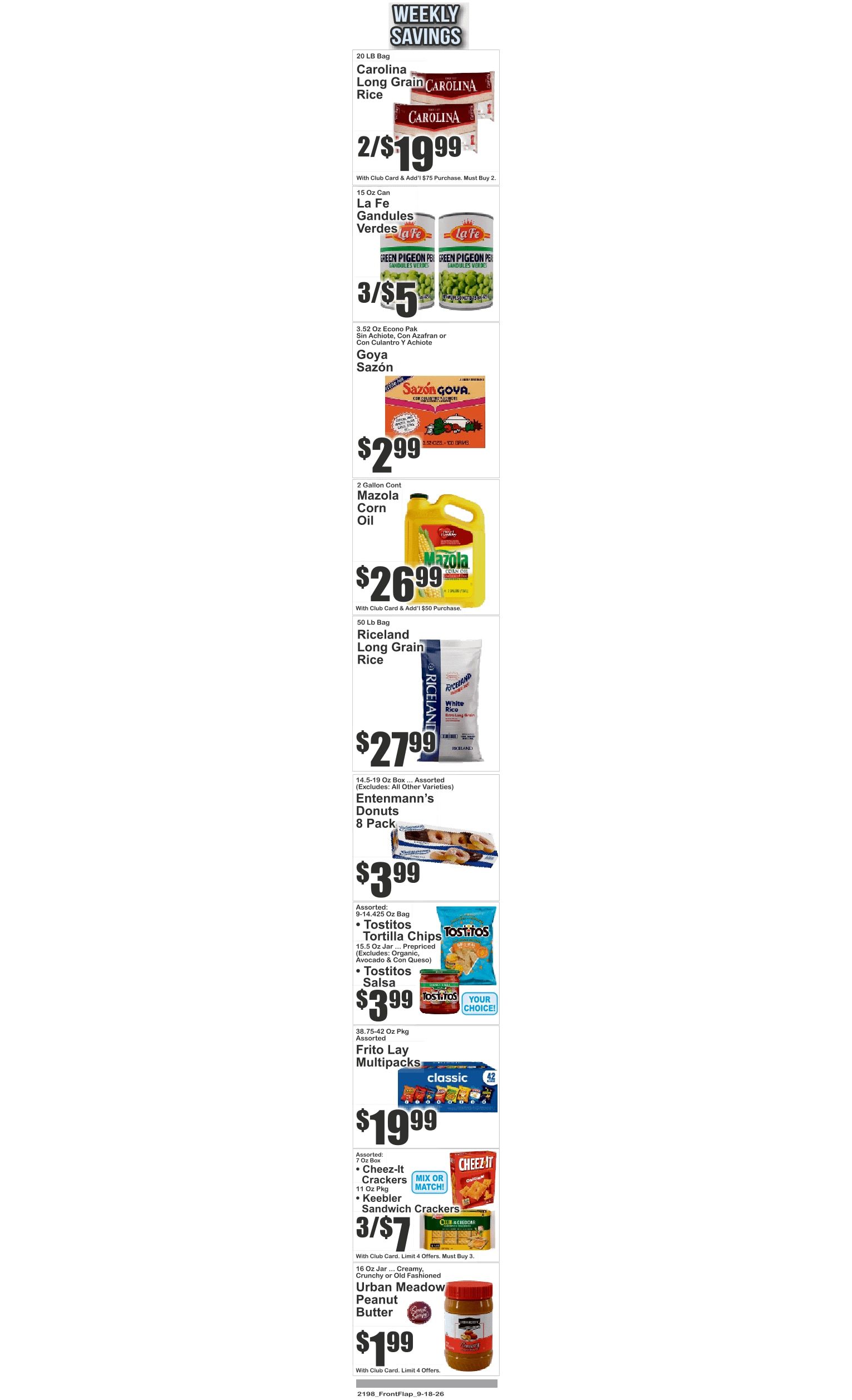 Food Universe (760 Melrose Ave., Bronx, NY) Weekly Ad September 18 - 24, 2026