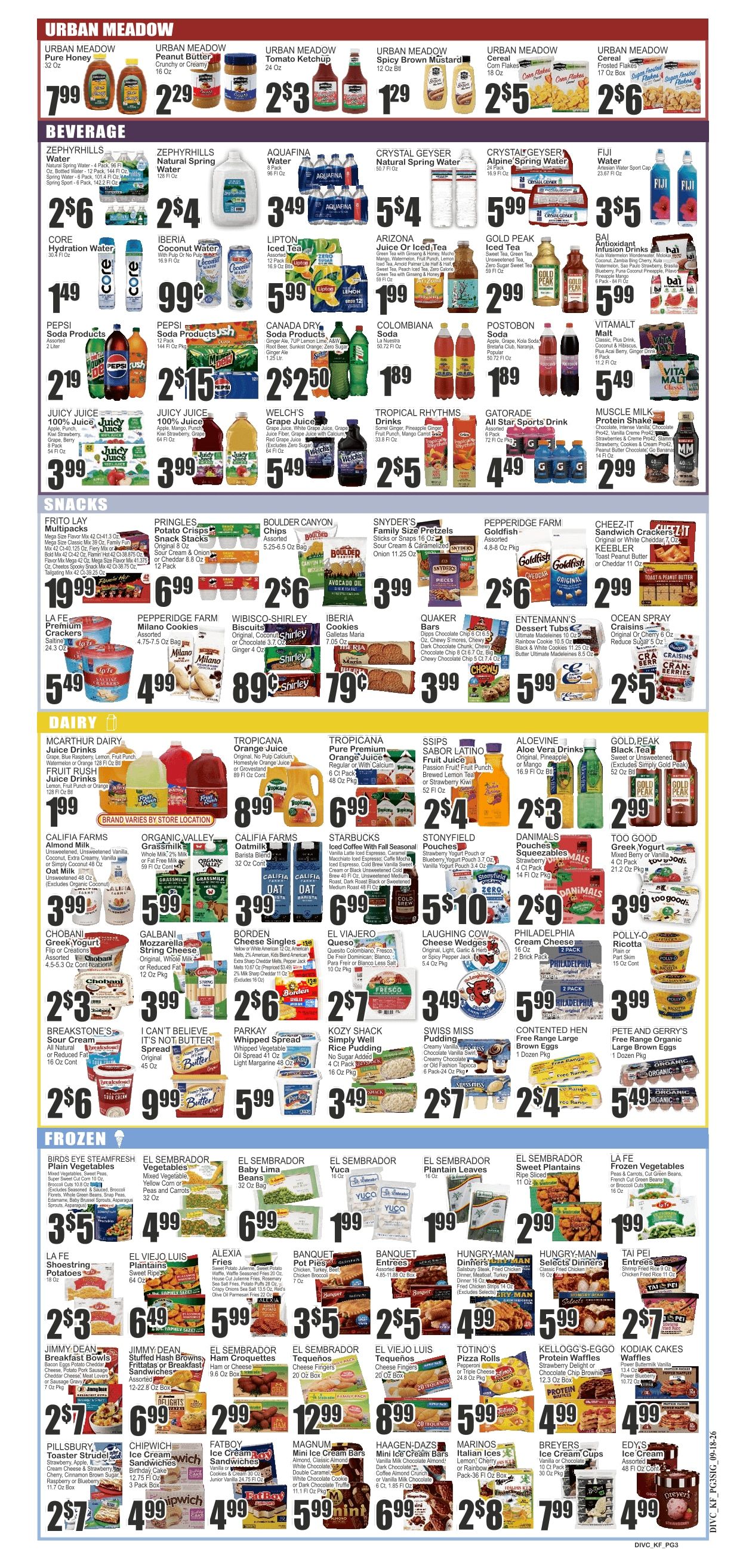 Food Universe (Lakeland, FL) Weekly Ad September 18 - 24, 2026