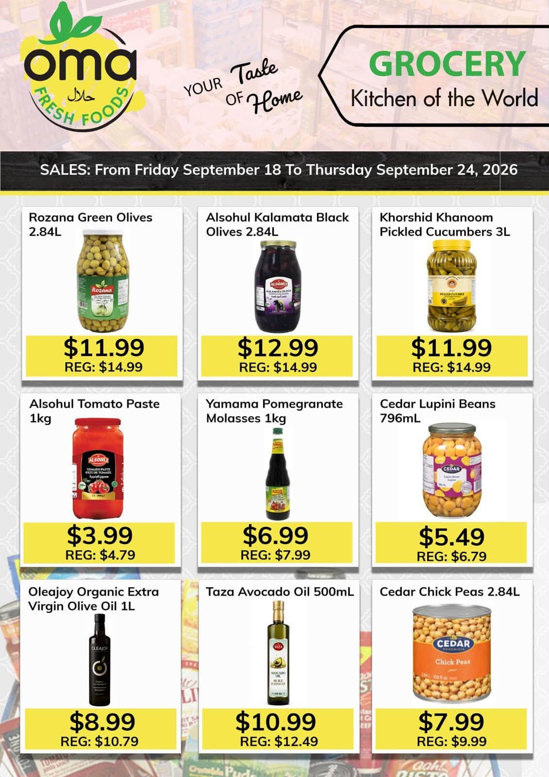 Oma Fresh Foods Flyer September 18 to 24