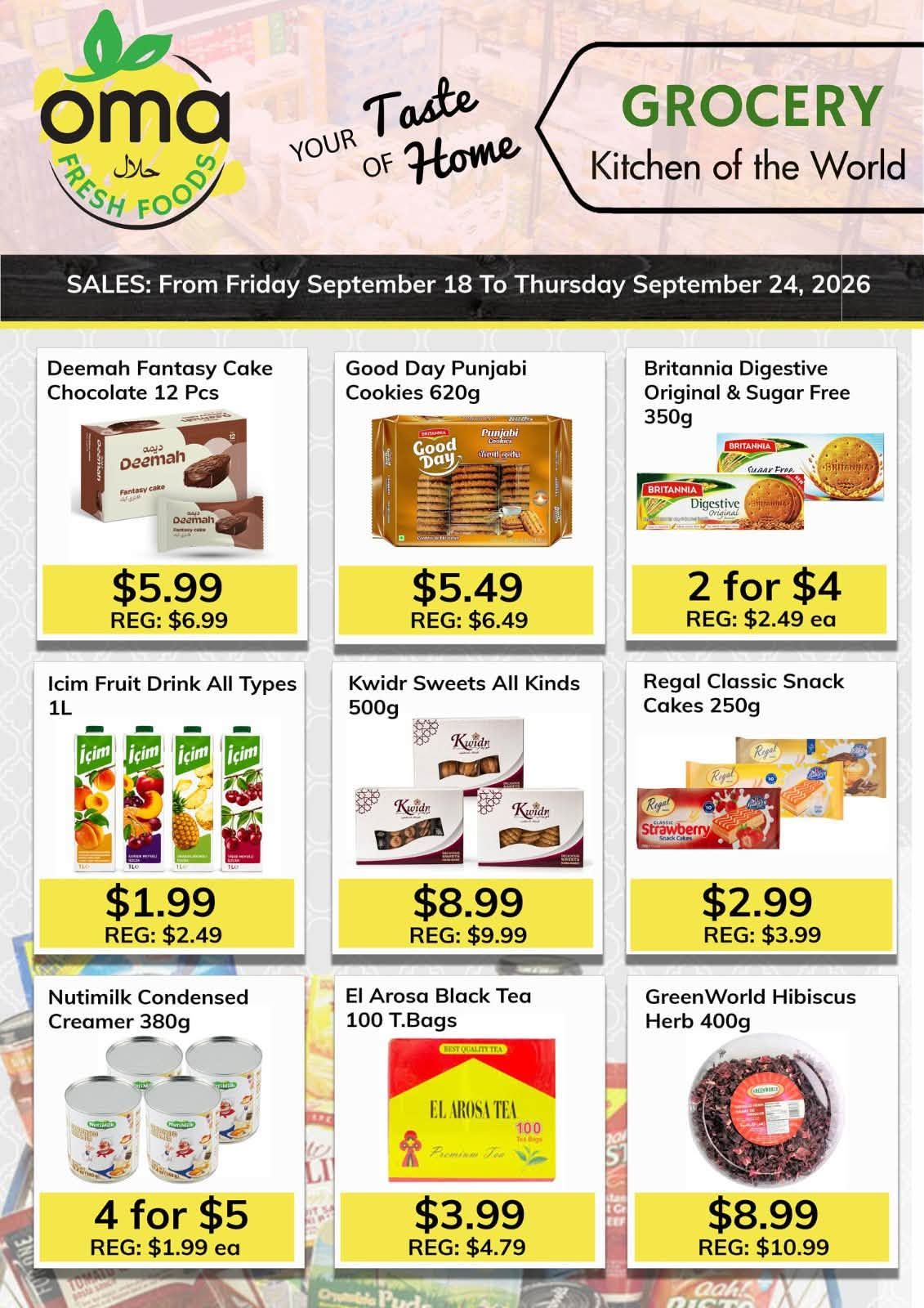 Oma Fresh Foods Flyer September 18 to 24