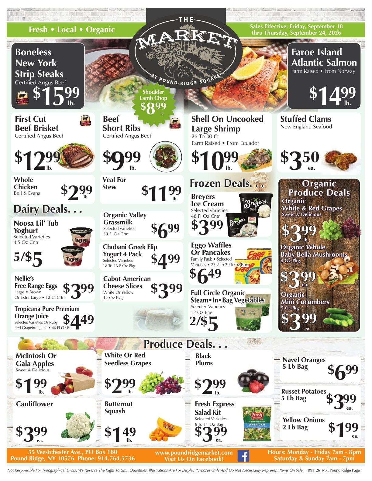 The Market at Pound Ridge Square Weekly Ad September 18 - 24, 2026